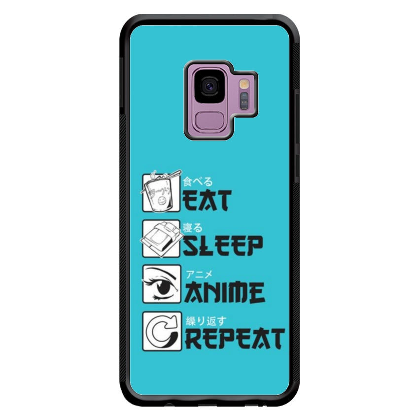 Cover IF15 Eat Sleep Anime Repeat - Samsung customall