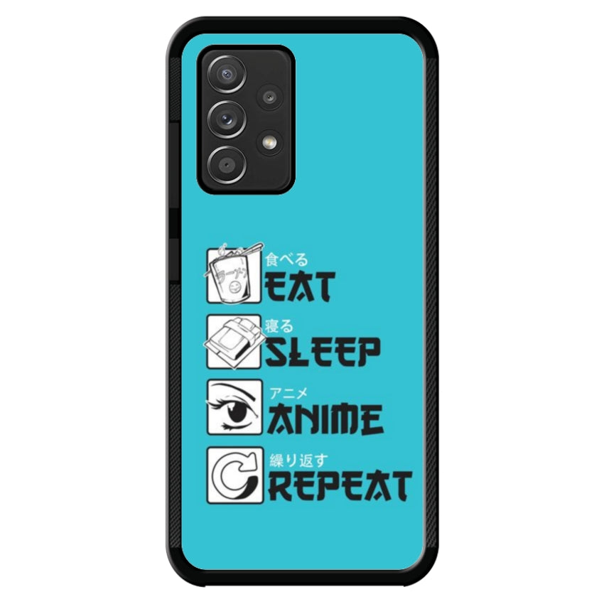 Cover IF15 Eat Sleep Anime Repeat - Samsung customall