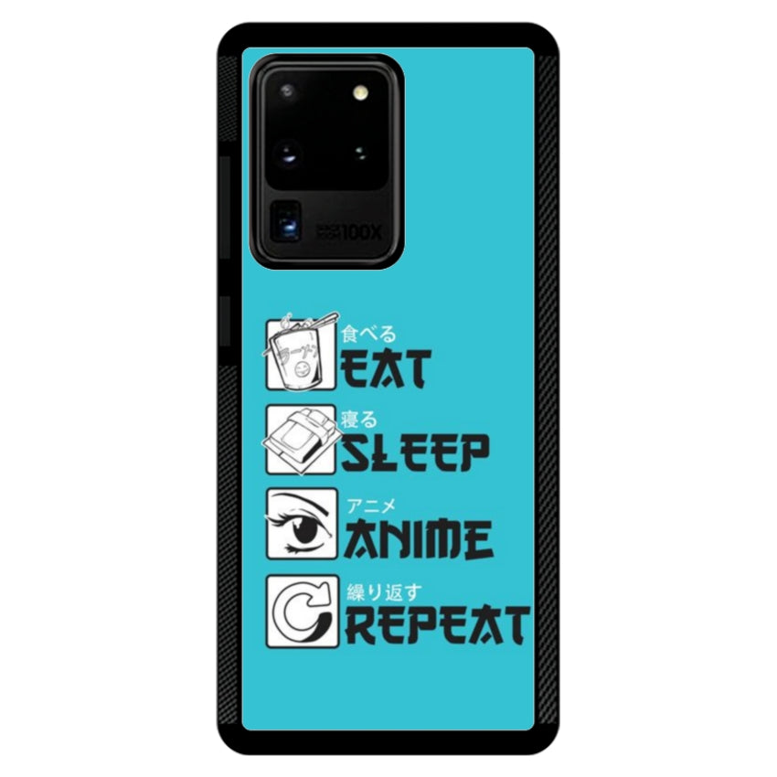 Cover IF15 Eat Sleep Anime Repeat - Samsung customall