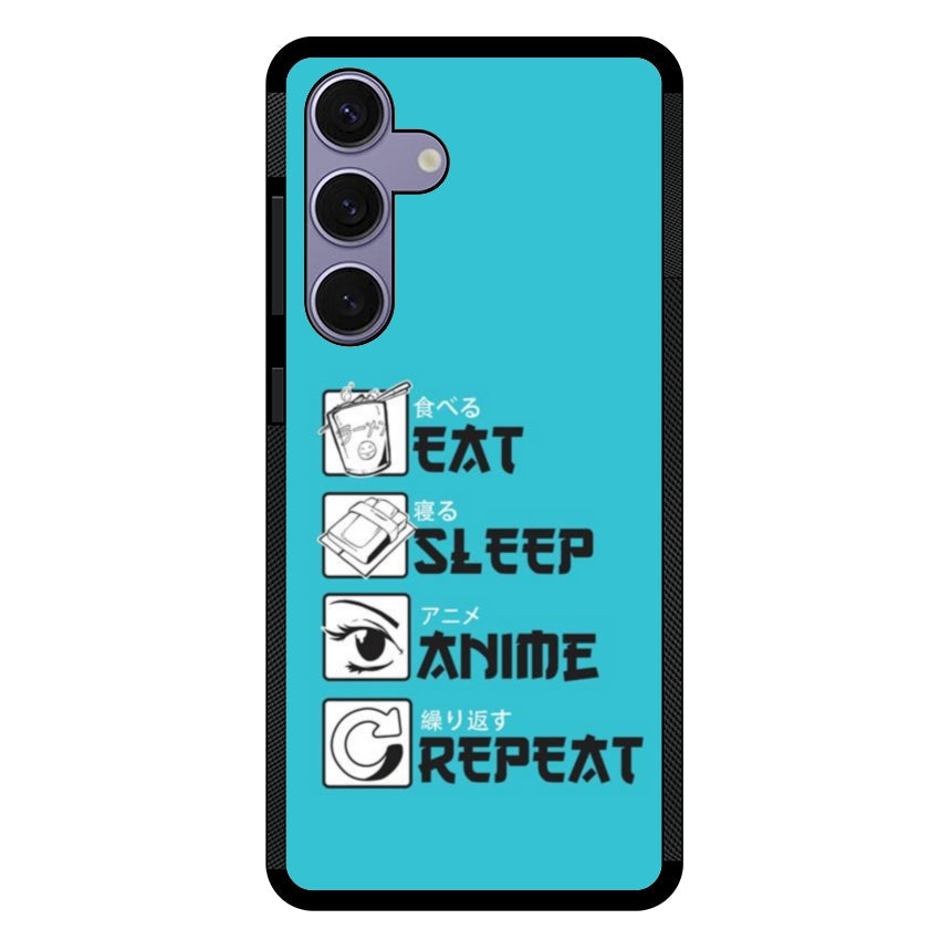 Cover IF15 Eat Sleep Anime Repeat - Samsung customall