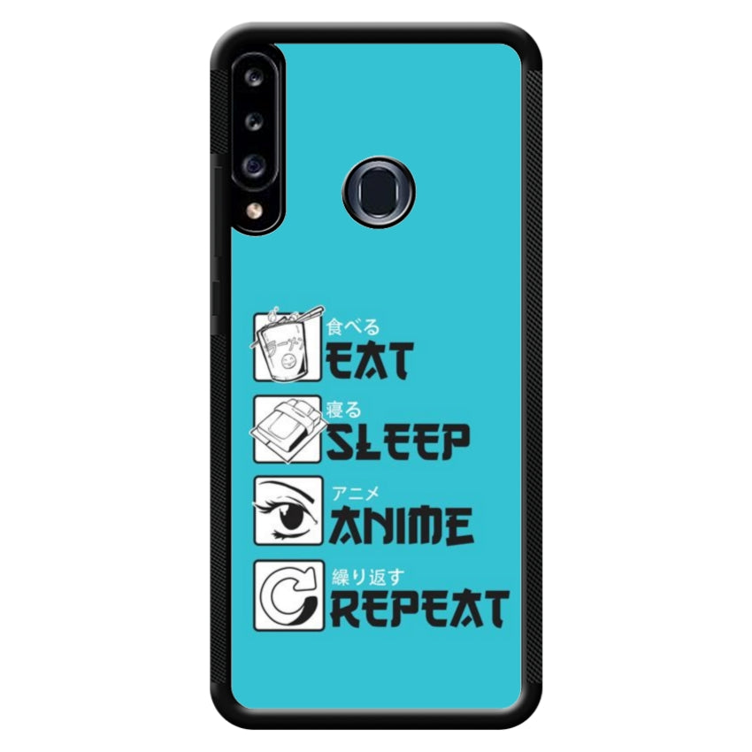 Cover IF15 Eat Sleep Anime Repeat - Samsung customall