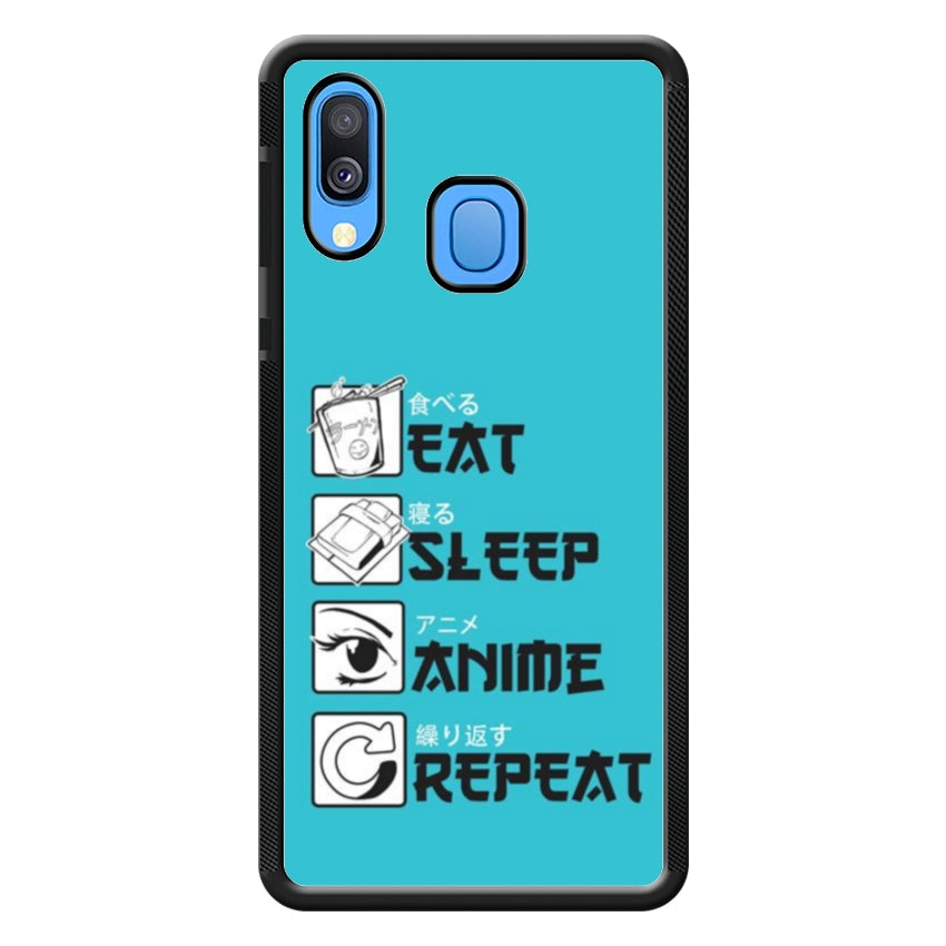 Cover IF15 Eat Sleep Anime Repeat - Samsung customall