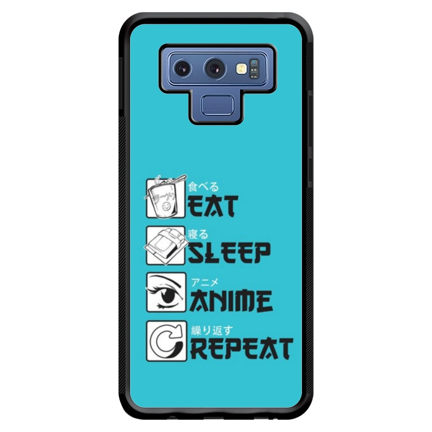 Cover IF15 Eat Sleep Anime Repeat - Samsung