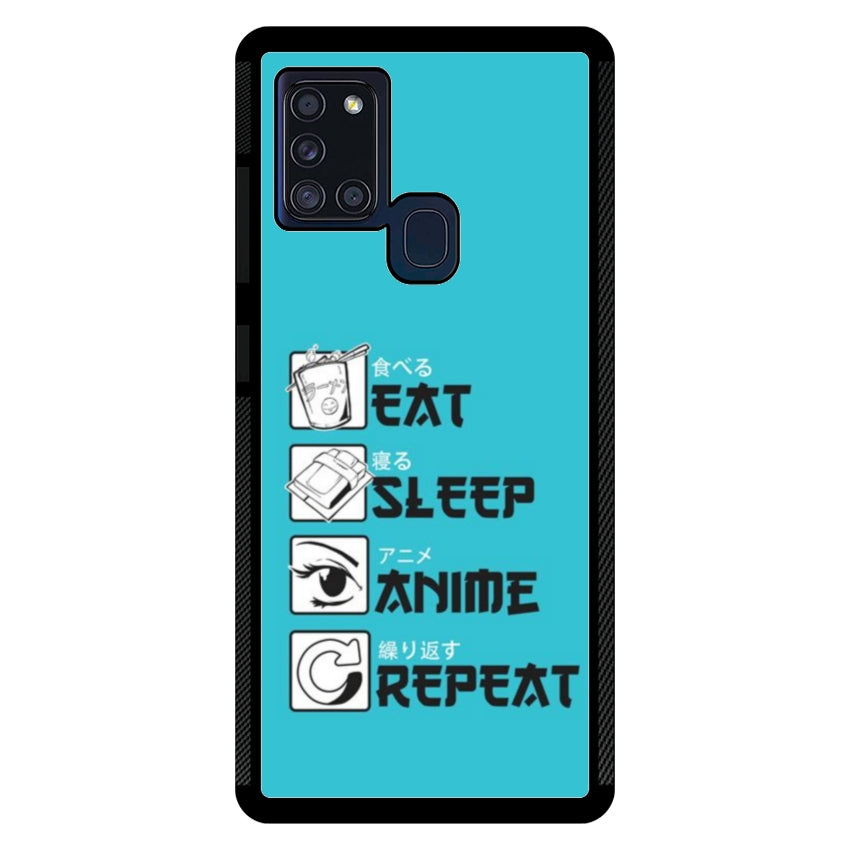 Cover IF15 Eat Sleep Anime Repeat - Samsung