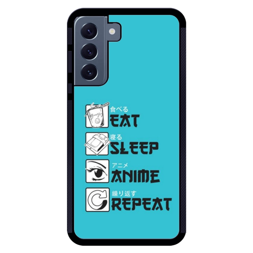 Cover IF15 Eat Sleep Anime Repeat - Samsung customall
