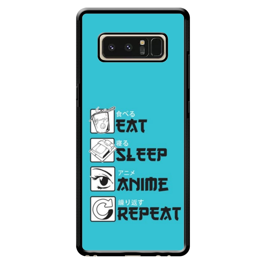 Cover IF15 Eat Sleep Anime Repeat - Samsung customall