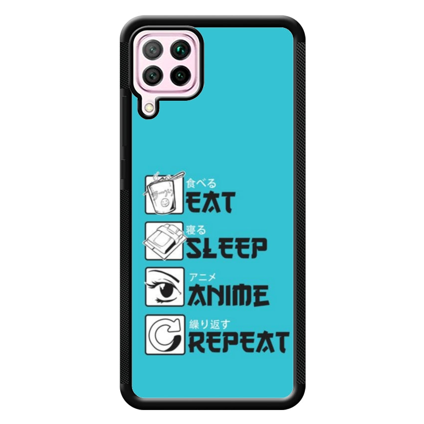 Cover IF15 Eat Sleep Anime Repeat - Samsung customall