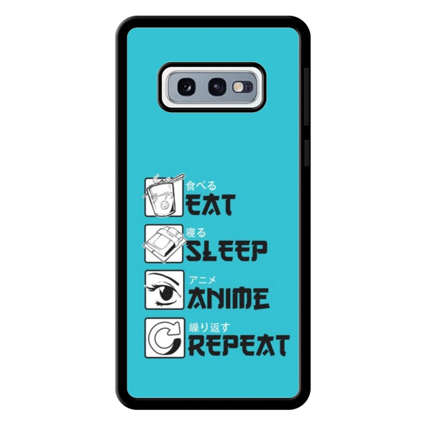 Cover IF15 Eat Sleep Anime Repeat - Samsung customall