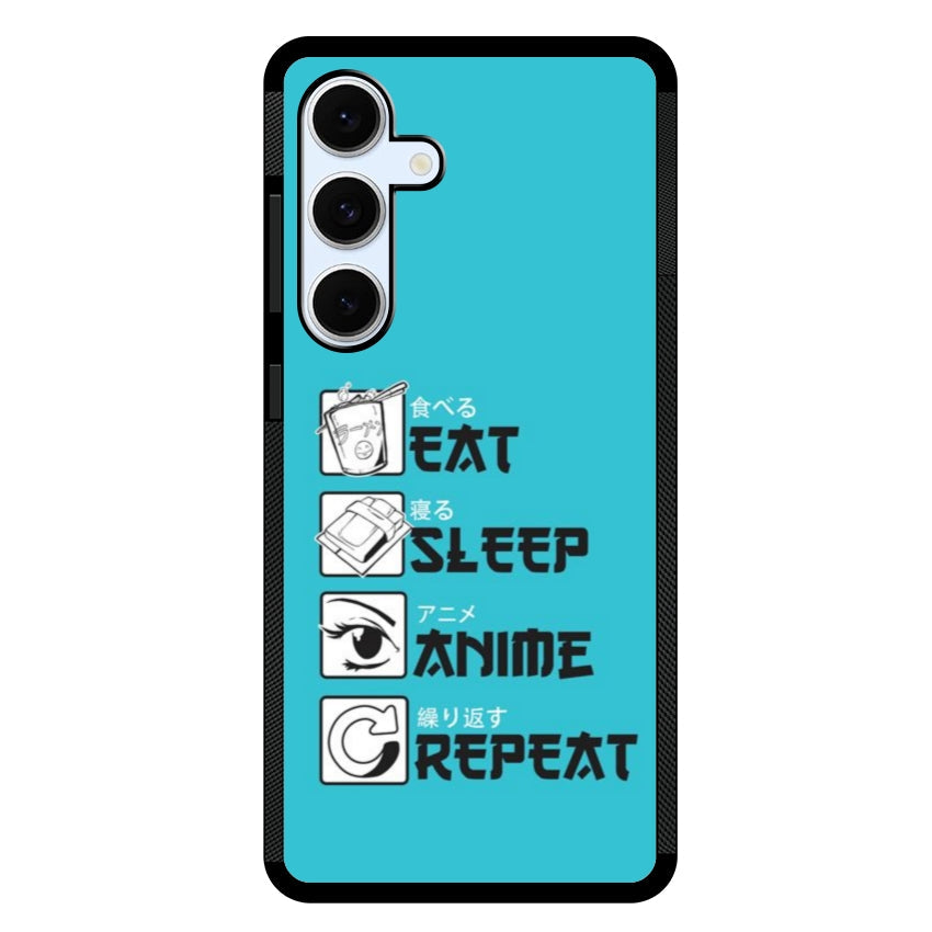 Cover IF15 Eat Sleep Anime Repeat - Samsung customall