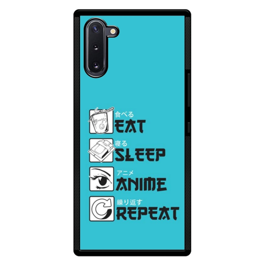 Cover IF15 Eat Sleep Anime Repeat - Samsung customall