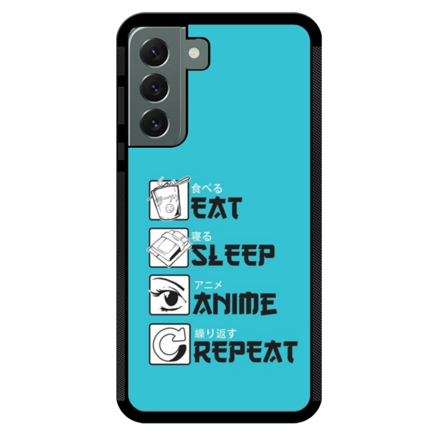 Cover IF15 Eat Sleep Anime Repeat - Samsung customall