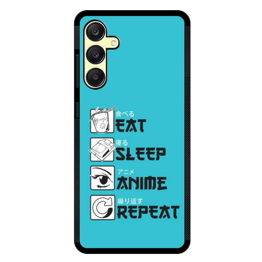 Cover IF15 Eat Sleep Anime Repeat - Samsung customall