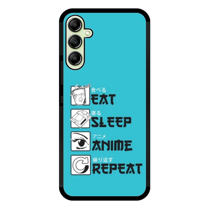 Cover IF15 Eat Sleep Anime Repeat - Samsung customall
