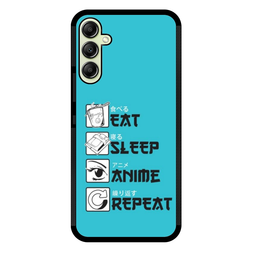 Cover IF15 Eat Sleep Anime Repeat - Samsung customall