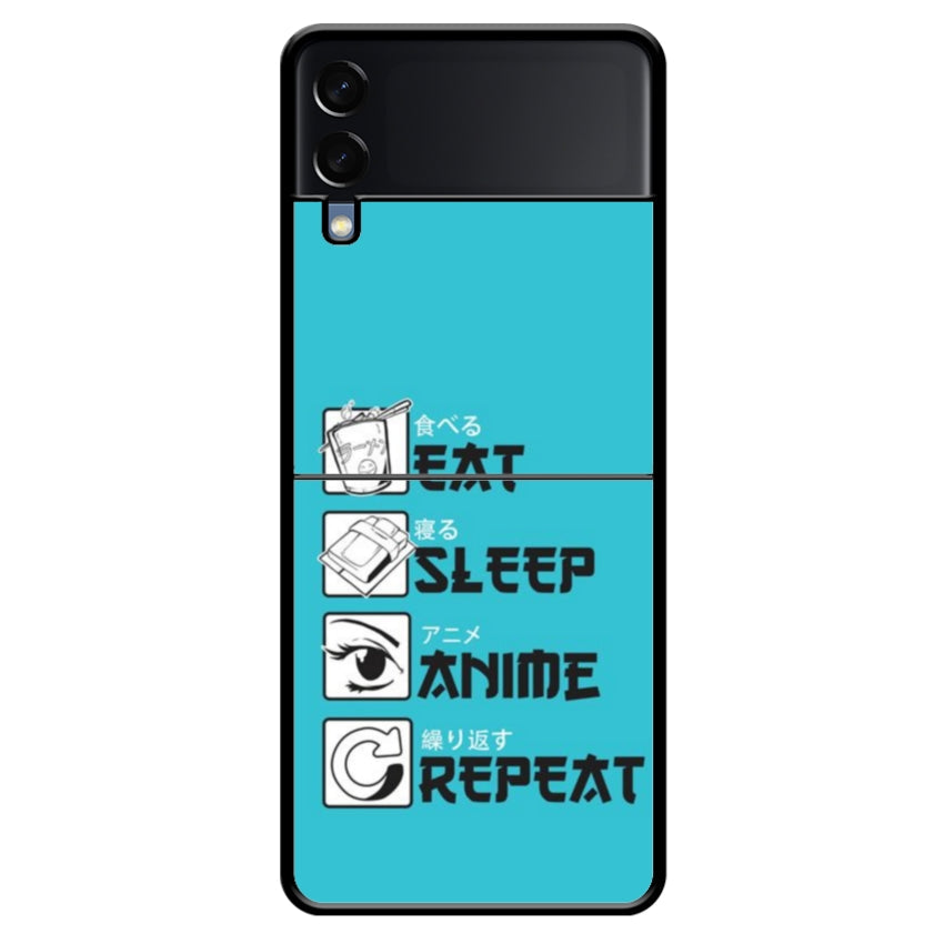 Cover IF15 Eat Sleep Anime Repeat - Samsung customall