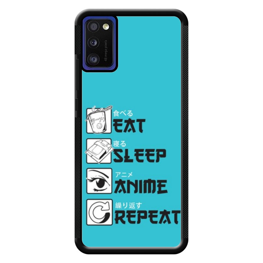 Cover IF15 Eat Sleep Anime Repeat - Samsung customall
