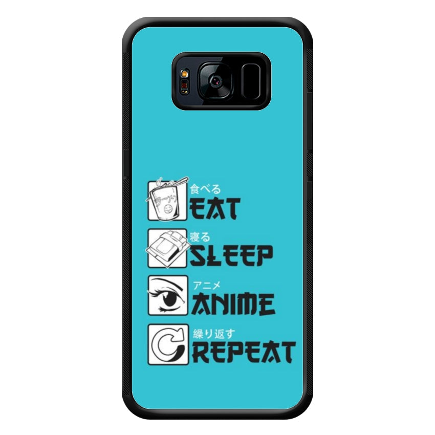 Cover IF15 Eat Sleep Anime Repeat - Samsung customall