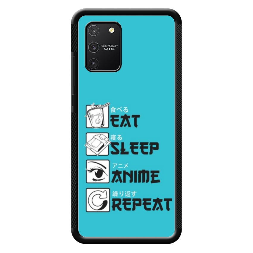 Cover IF15 Eat Sleep Anime Repeat - Samsung customall