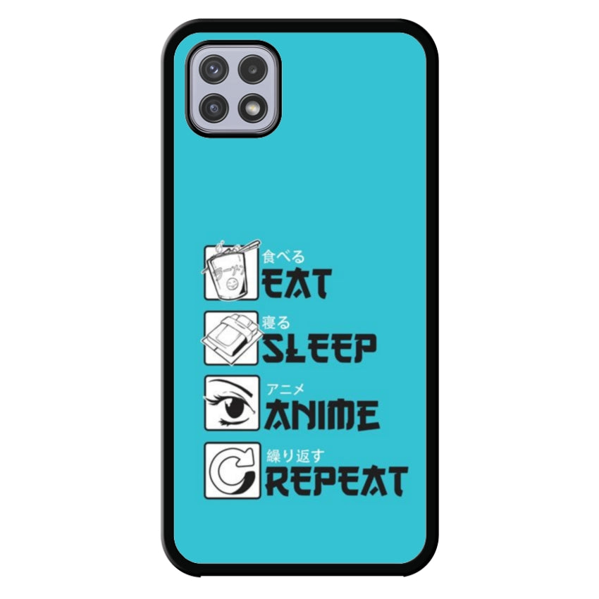 Cover IF15 Eat Sleep Anime Repeat - Samsung customall