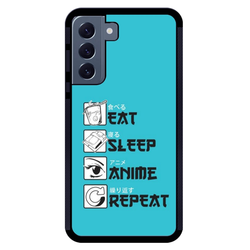 Cover IF15 Eat Sleep Anime Repeat - Samsung customall
