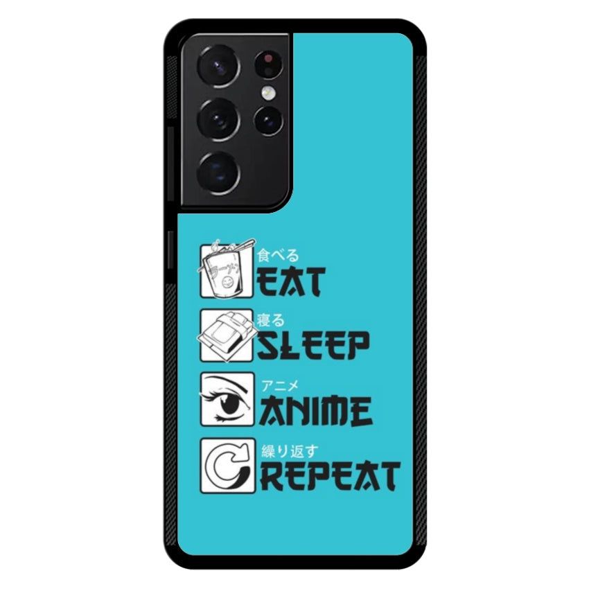 Cover IF15 Eat Sleep Anime Repeat - Samsung customall