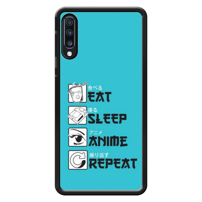 Cover IF15 Eat Sleep Anime Repeat - Samsung customall