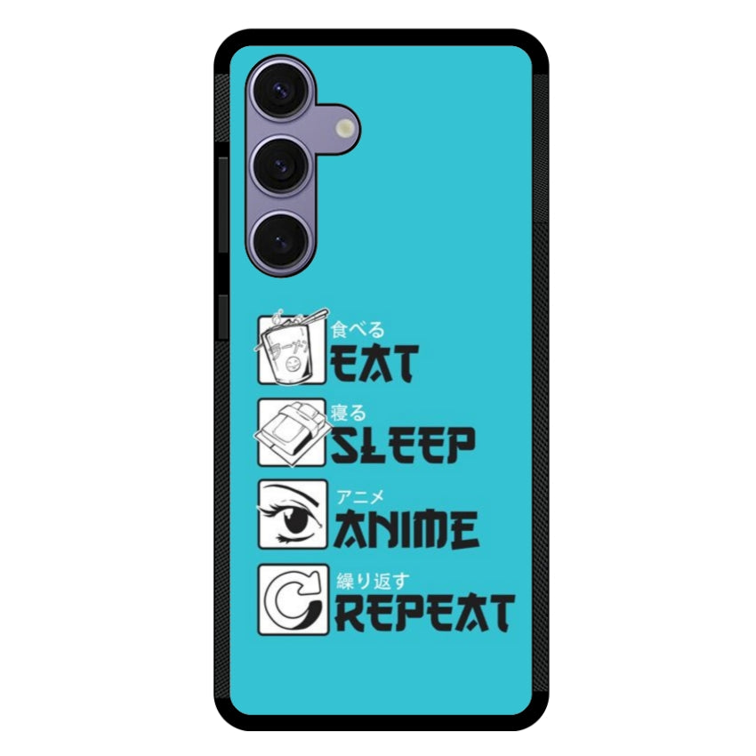 Cover IF15 Eat Sleep Anime Repeat - Samsung customall