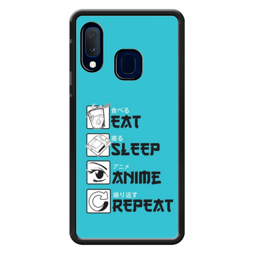 Cover IF15 Eat Sleep Anime Repeat - Samsung