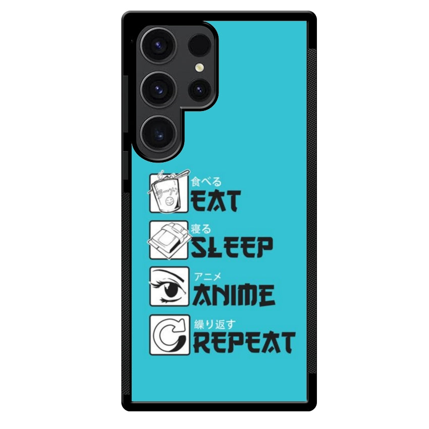 Cover IF15 Eat Sleep Anime Repeat - Samsung customall