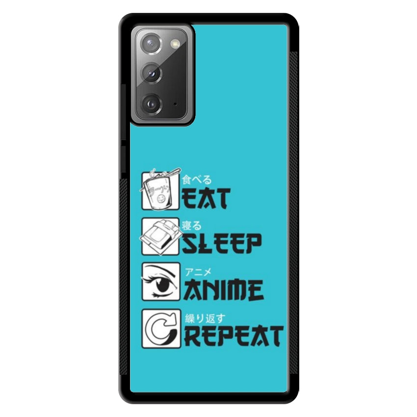 Cover IF15 Eat Sleep Anime Repeat - Samsung customall