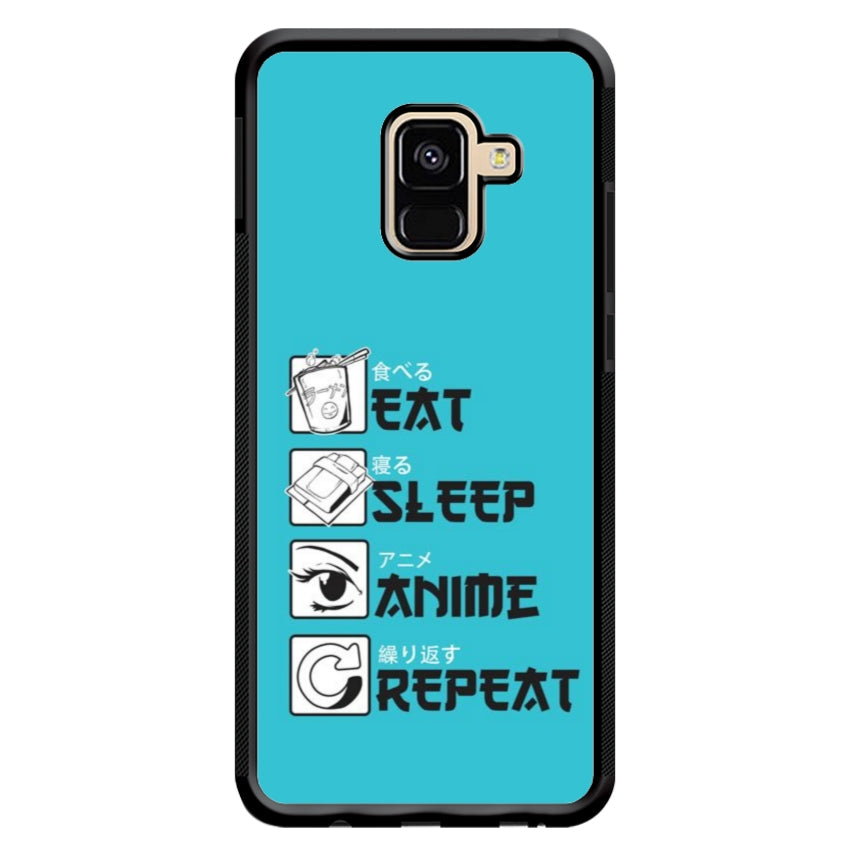 Cover IF15 Eat Sleep Anime Repeat - Samsung customall