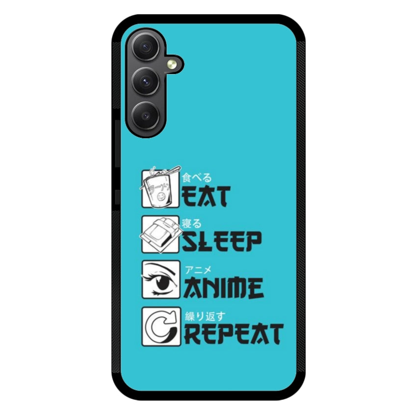 Cover IF15 Eat Sleep Anime Repeat - Samsung customall
