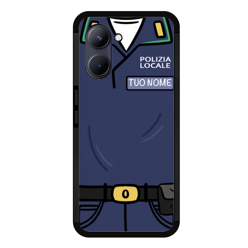 Cover con Nome Divisa Polizia Locale - Realme