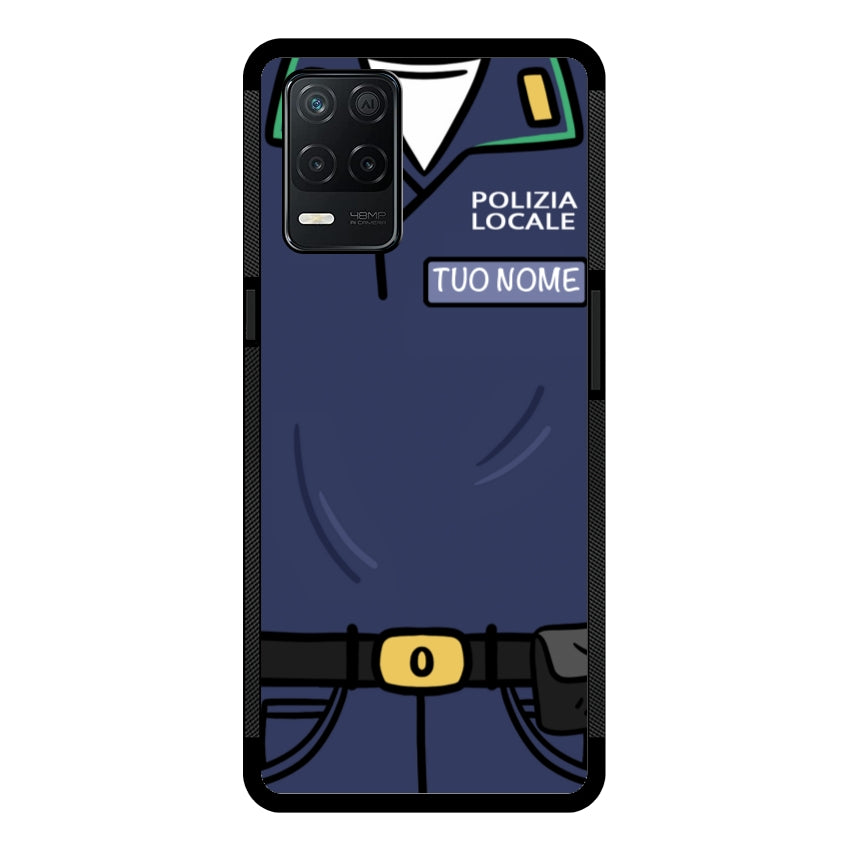 Cover con Nome Divisa Polizia Locale - Realme