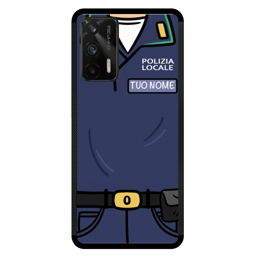 Cover con Nome Divisa Polizia Locale - Realme