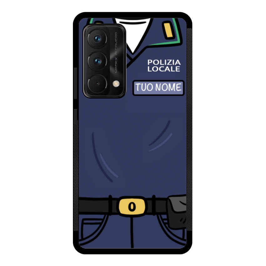 Cover con Nome Divisa Polizia Locale - Realme