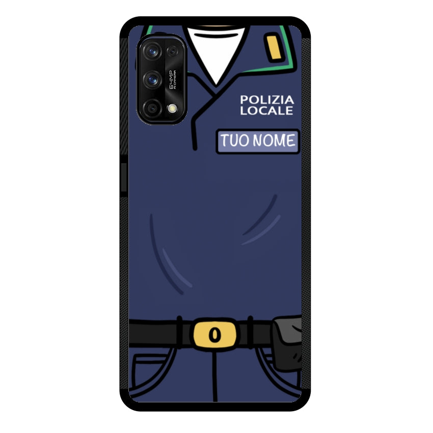 Cover con Nome Divisa Polizia Locale - Realme