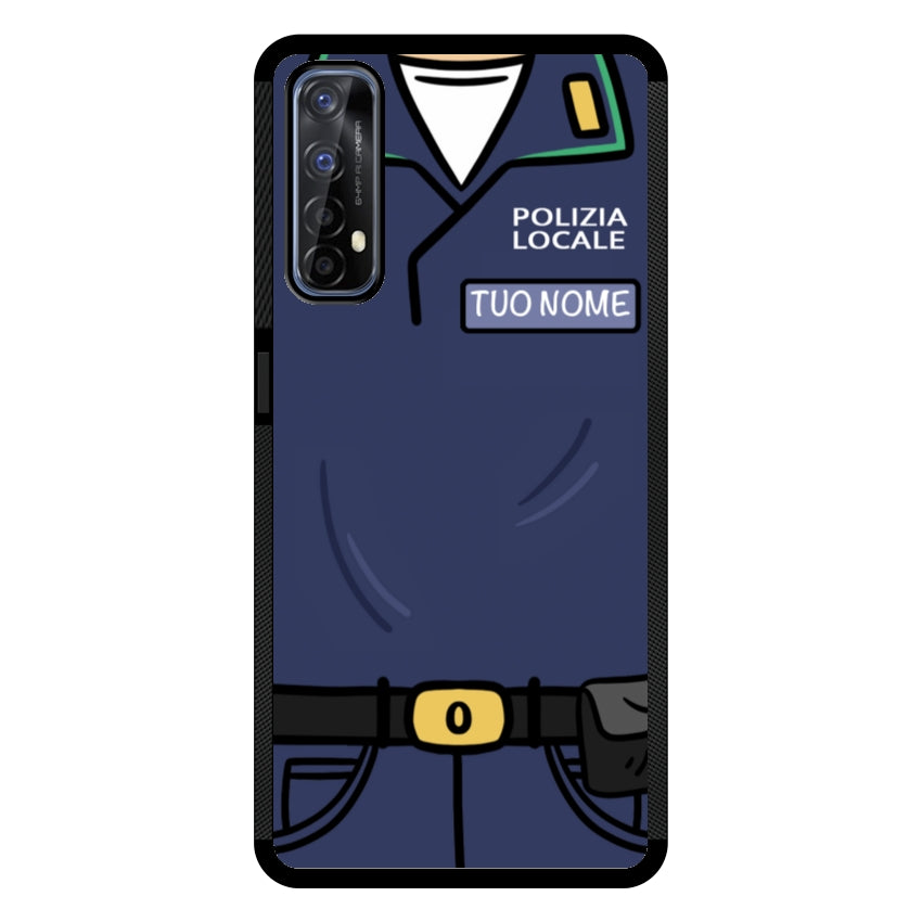 Cover con Nome Divisa Polizia Locale - Realme