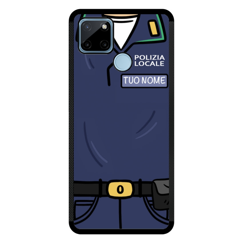 Cover con Nome Divisa Polizia Locale - Realme