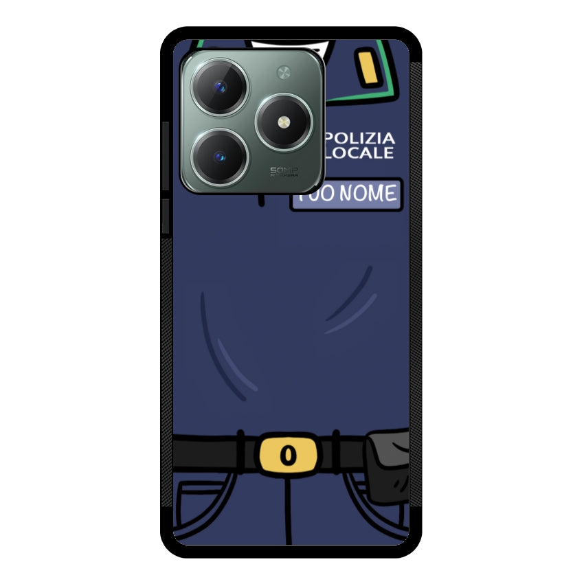 Cover con Nome Divisa Polizia Locale - Realme