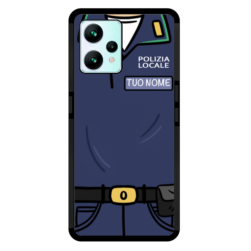 Cover con Nome Divisa Polizia Locale - Realme