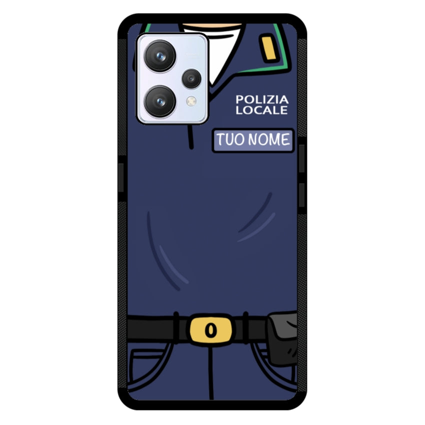 Cover con Nome Divisa Polizia Locale - Realme