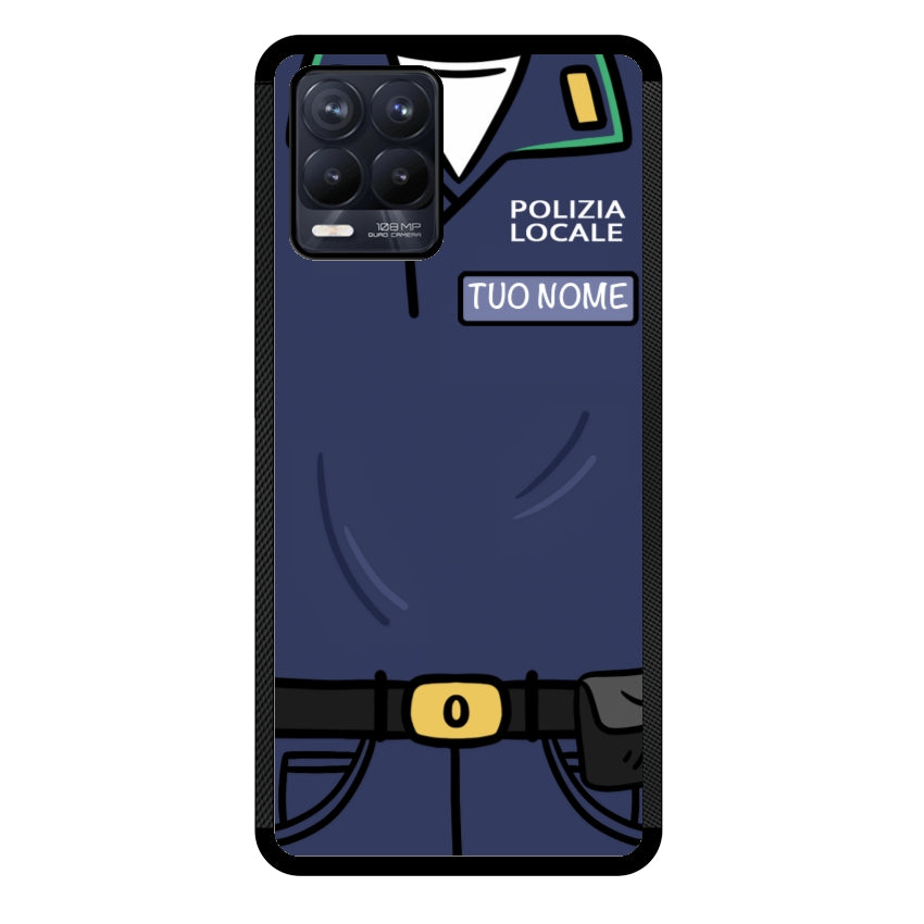 Cover con Nome Divisa Polizia Locale - Realme
