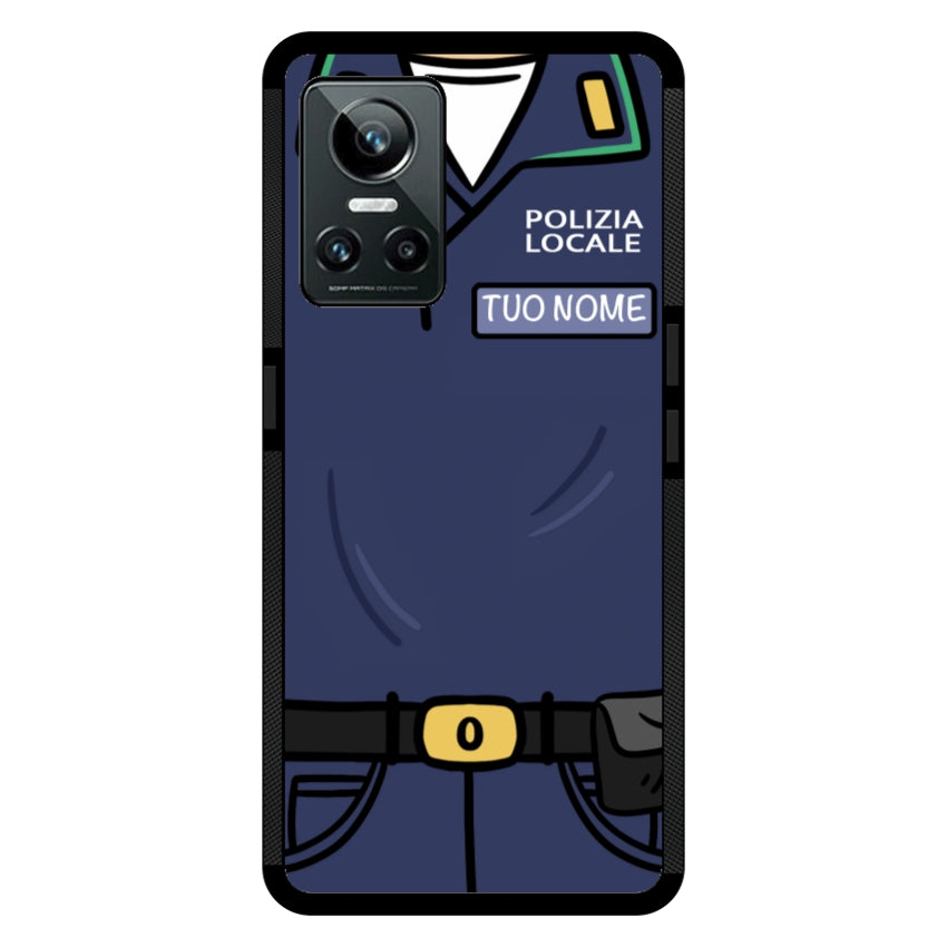 Cover con Nome Divisa Polizia Locale - Realme