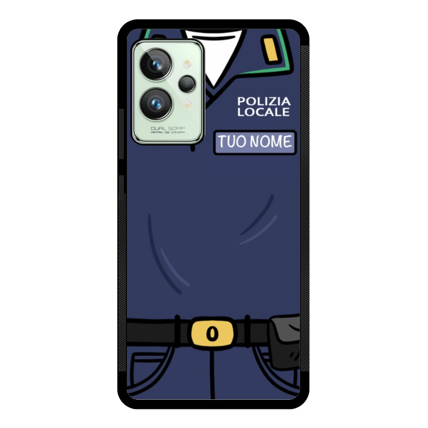Cover con Nome Divisa Polizia Locale - Realme