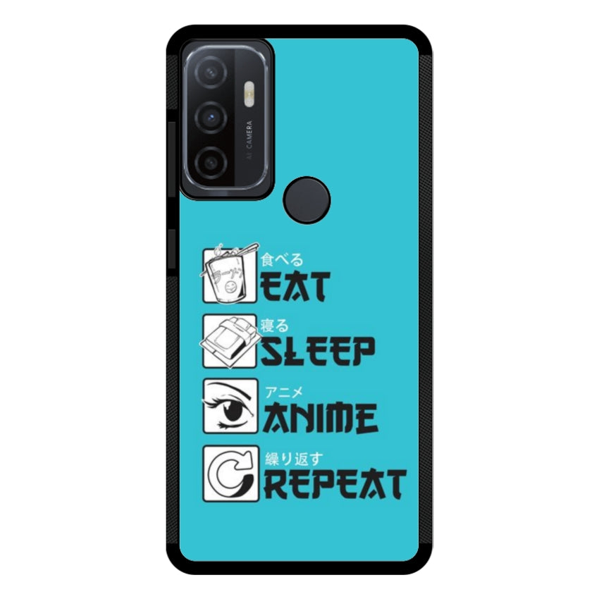 Cover IF15 Eat Sleep Anime Repeat - Oppo customall