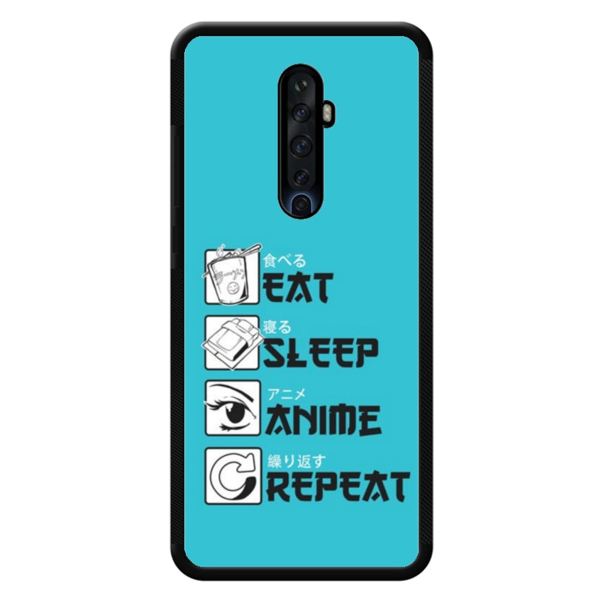 Cover IF15 Eat Sleep Anime Repeat - Oppo customall