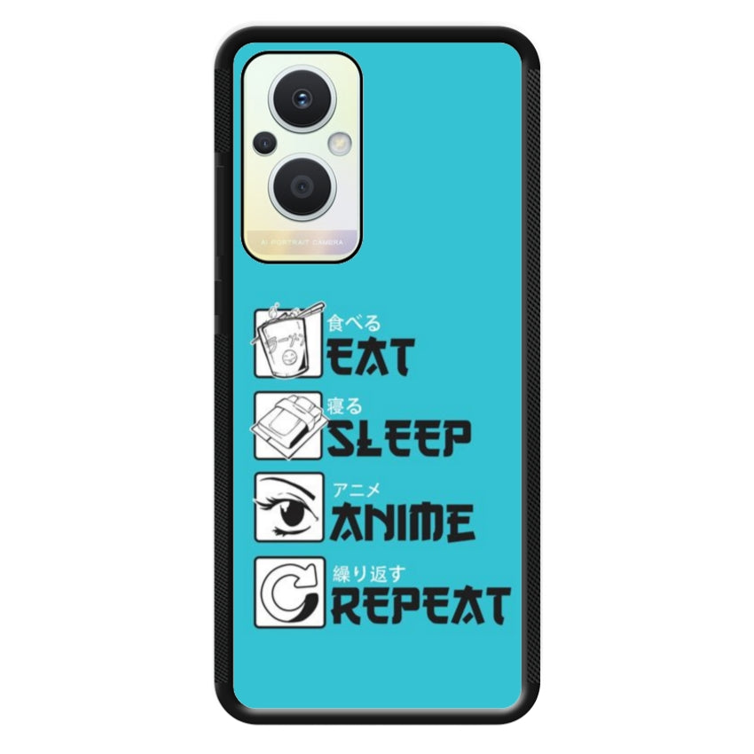 Cover IF15 Eat Sleep Anime Repeat - Oppo customall