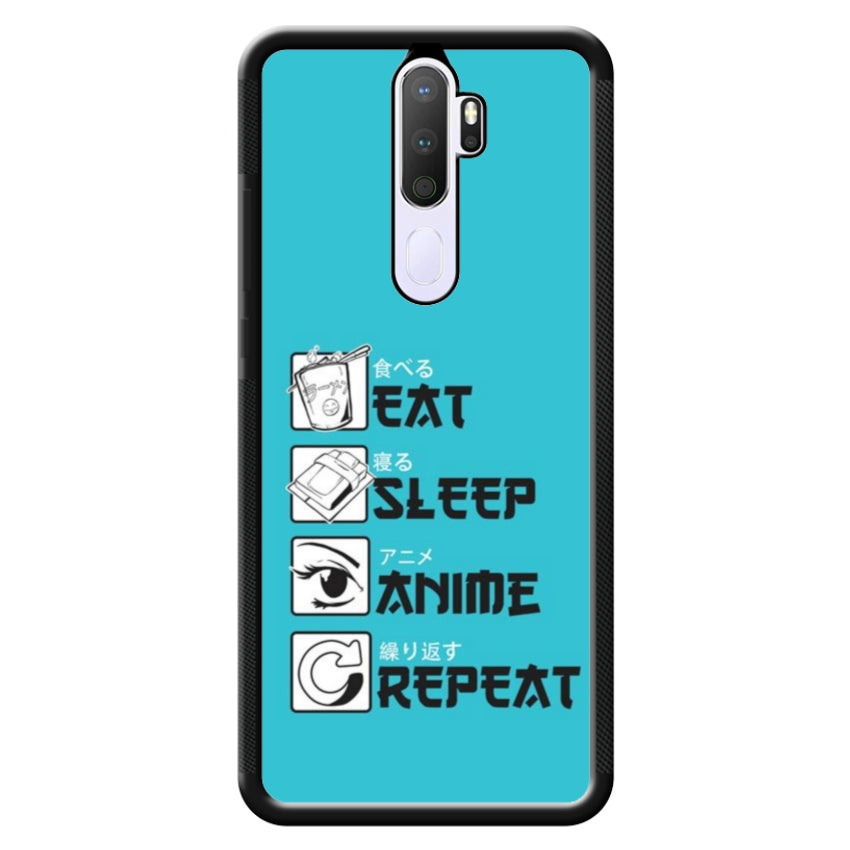Cover IF15 Eat Sleep Anime Repeat - Oppo customall