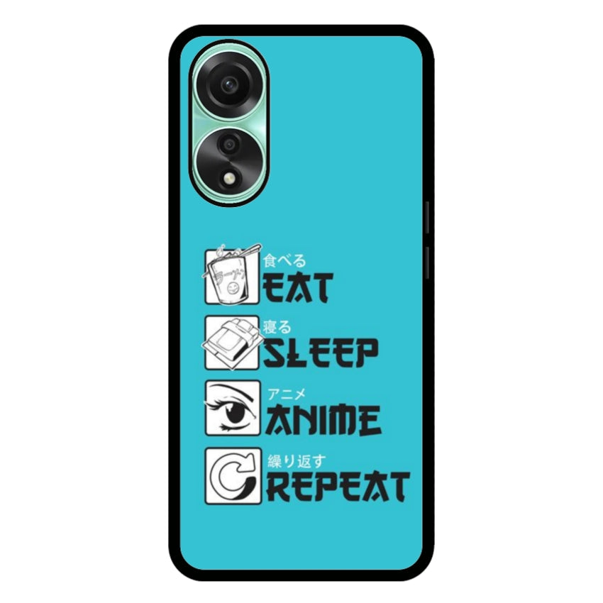 Cover IF15 Eat Sleep Anime Repeat - Oppo customall